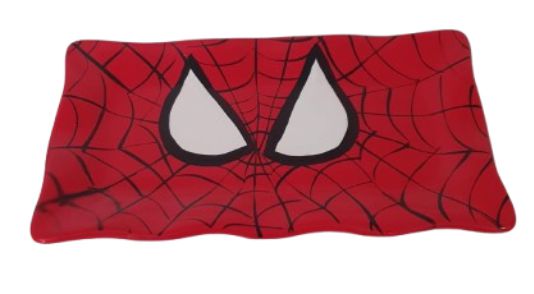 Bandeja Vermelha Retangular Homem Aranha